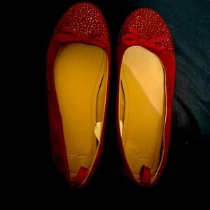 Gap Burgundy Girl Flats, Size 2